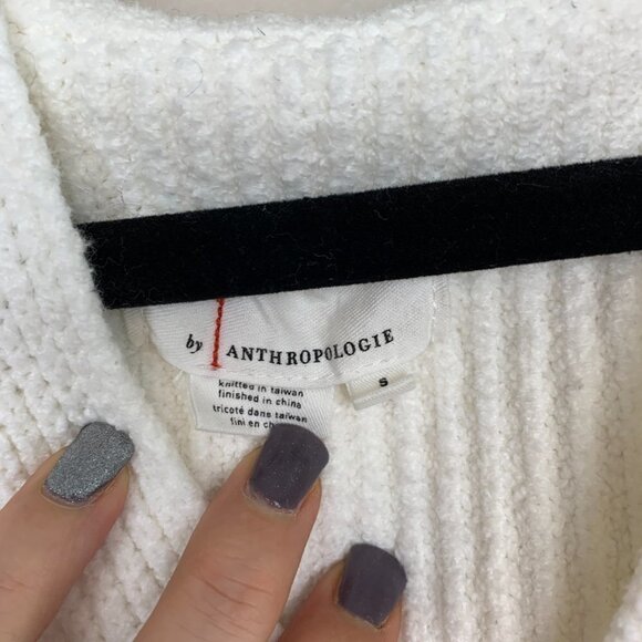 Anthropologie Cotton Blend Hooded Sweater - Picture 4 of 11